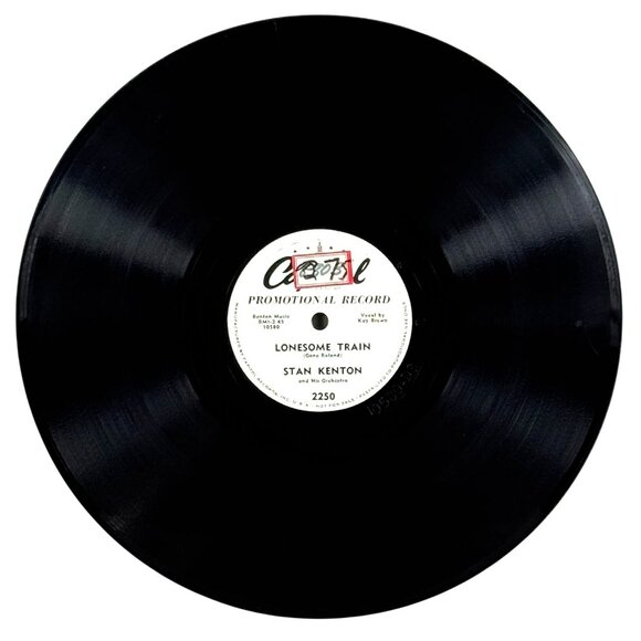 Stan Kenton Taboo / Lonesome Train Capitol Promotional 2250 Shellac 78 RPM - Picture 4 of 4